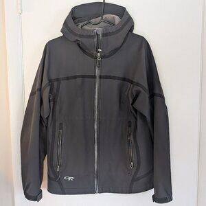 Outdoor Research Women’s Size Large Black Mithril Soft Shell Hooded Jacket